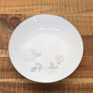 Vintage Noritake Rosay 6216 White Rose 5 3/8 Floral Bowl